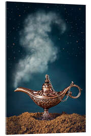 Acrylglasbild Aladdin Magic Lampe mit Rauch - Elena Schweitzer