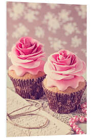 Foam board print Two cupcakes