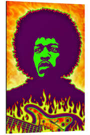 Aluminium print Hendrix Fire