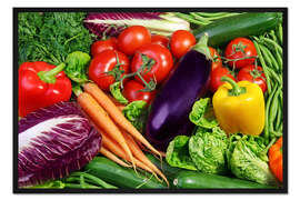 Gerahmter Kunstdruck Gemüse