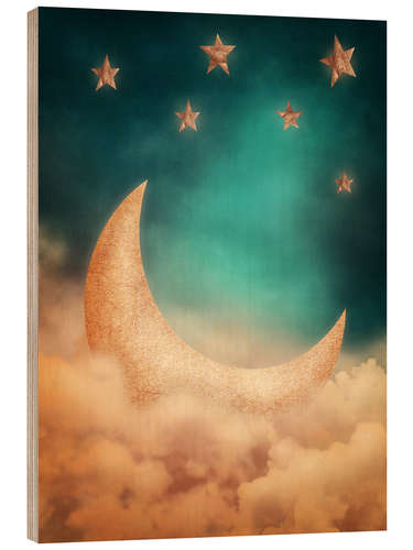 Cuadro de madera Magic moon