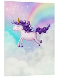 Obraz na PCV Unicorn with rainbow