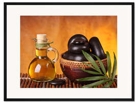Gerahmter Kunstdruck Spa Stillleben