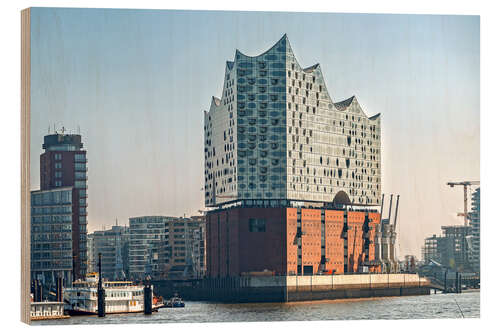 Quadro de madeira Elbphilharmonie Hamburg