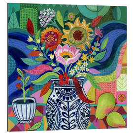 Magnettafel August Blumen