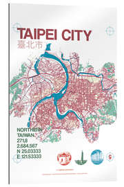 Gallery print Taipei City Map