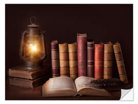 Sisustustarra Vintage books