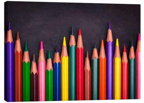 Canvas print crayons