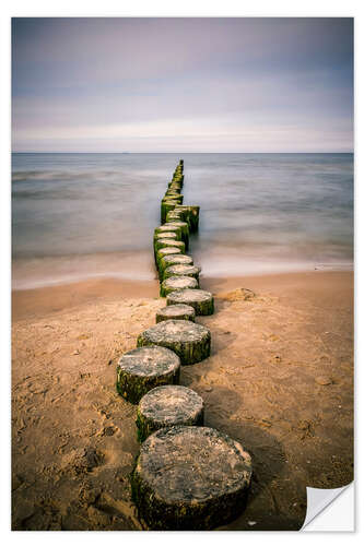 Selvklebende plakat Ocean View Baltic Sea