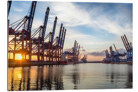 Galleriataulu Hamburg | Germany | Port | Sunset | Reflection | Ship