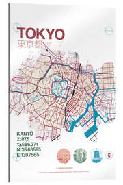 Gallery print Tokyo city map