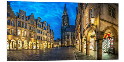 Foam board print Munster Prinzipalmarkt Lamberti church