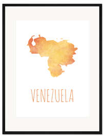 Gerahmter Kunstdruck Venezuela