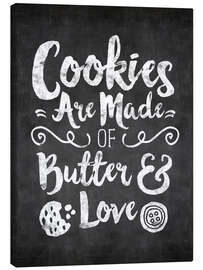 Tableau sur toile cookies are made with love