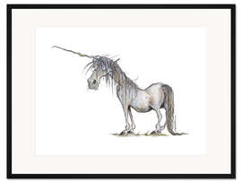 Gerahmter Kunstdruck Das letzte Einhorn