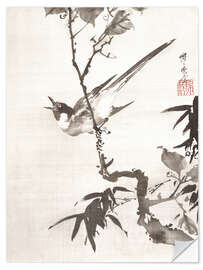 Wall sticker Singing Bird on a Branch