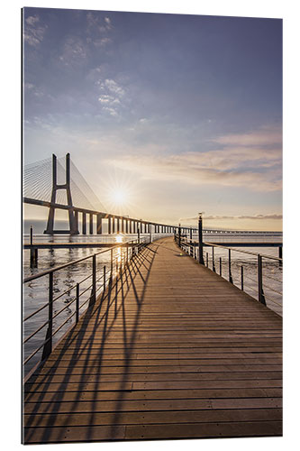 Quadro em plexi-alumínio Vasco da Gama Bridge Lisbon