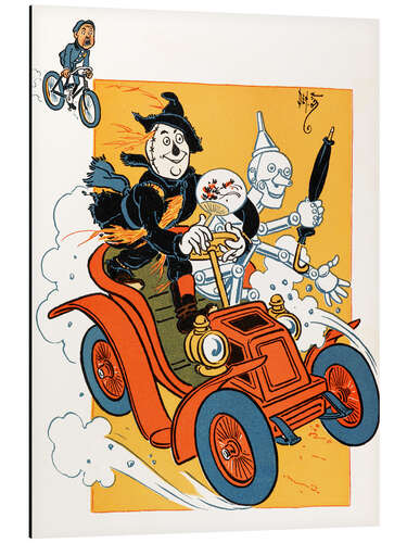 Alubild Der Zauberer von Oz, Comic Illustration