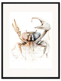 Gerahmter Kunstdruck Sternzeichen Krebs