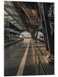 Tableau en verre acrylique  La gare centrale de Leipzig en plein soleil - Sven Hilscher