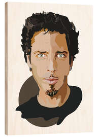 Holzbild Chris Cornell