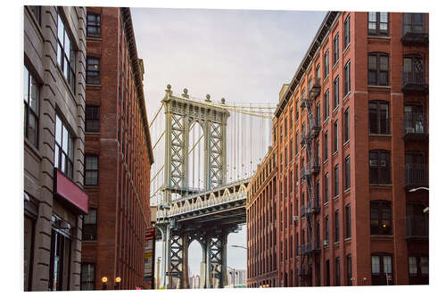 Foam board print Manhattan Bridge in New York