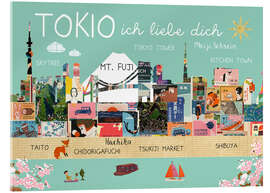 Akryylilasitaulu Tokio ich liebe dich