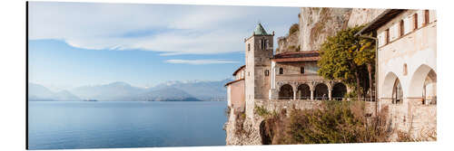 Alumiinitaulu Famous Santa Caterina del Sasso monastery, Lake maggiore, Italy