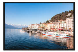 Gerahmter Kunstdruck Bellagio am Comer See im Frühling