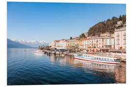 Foam board print Bellagio at Lake Como in springtime