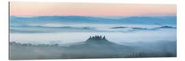 Galleriprint Panoramic landscape: Belvedere farmhouse in the mist