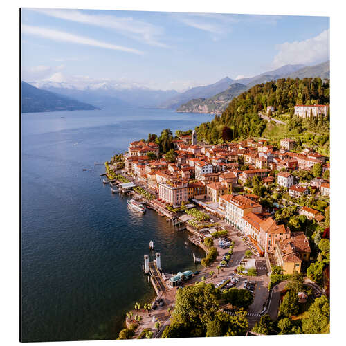 Tableau en aluminium Aerial view of Bellagio on beautiful lake Como