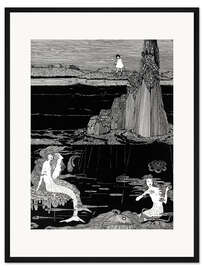 Gerahmter Kunstdruck Meerjungfrauen