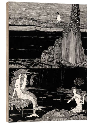 Tableau en bois Sirènes