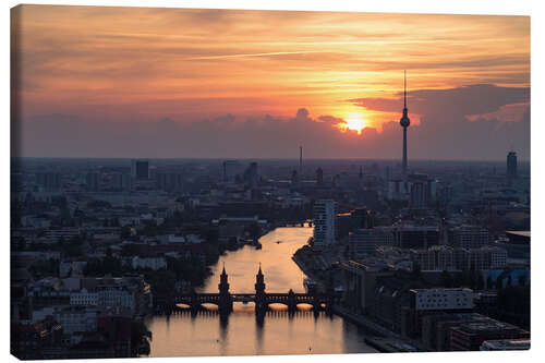 Leinwandbild Berlin skyline