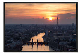 Gerahmter Kunstdruck Berlin skyline