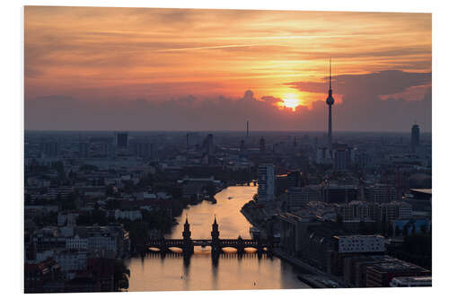 Foam board print Berlin Skyline