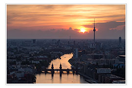 Plakat Berlin Skyline
