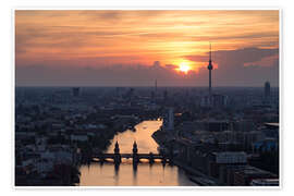 Veggbilde Berlin Skyline - Filtergrafia