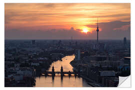 Naklejka na ścianę Berlin Skyline