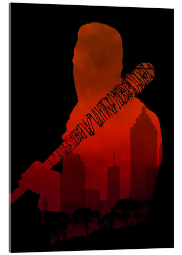 Acrylglasbild The Walking Dead - Negan and his beautiful Lucille