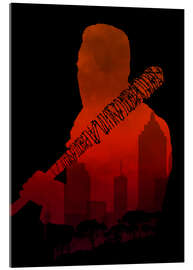 Acrylic print The Walking Dead - Negan and his beautiful Lucille - Alternative fan art