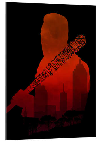 Cuadro de aluminio The Walking Dead - Negan and his beautiful Lucille - Alternative fan art