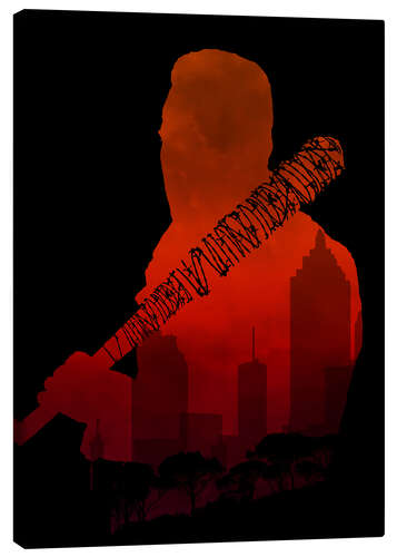 Lærredsbillede The Walking Dead - Negan and his beautiful Lucille - Alternative fan art