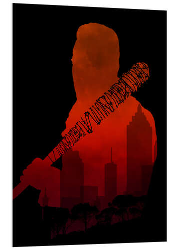 Cuadro de PVC The Walking Dead - Negan and his beautiful Lucille - Alternative fan art