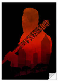 Wandsticker The Walking Dead - Negan and his beautiful Lucille