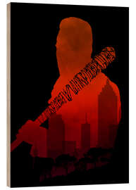 Puutaulu The Walking Dead - Negan and his beautiful Lucille - Alternative fan art