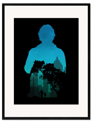 Ingelijste kunstdruk The Walking Dead - Rick Grimes - Alternative Fanart