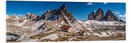 Akrylbilde Spring panorama Three peaks