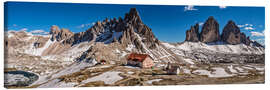 Canvas print Spring panorama Three peaks